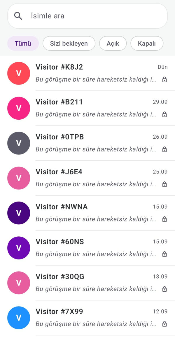 Asistan devrettiğinde misafirlere yanıt verin.